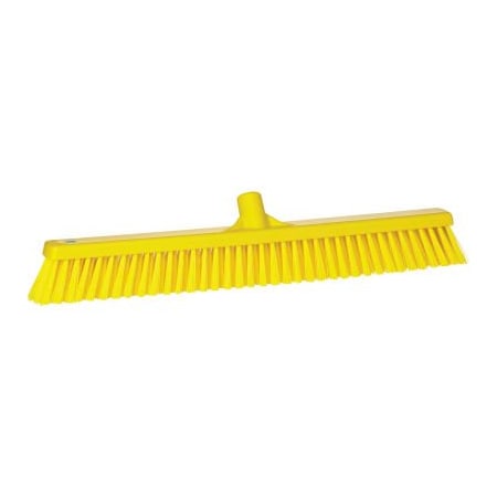 Remco Vikan 24in Combo Push Broom- Soft/Stiff, Yellow 31946